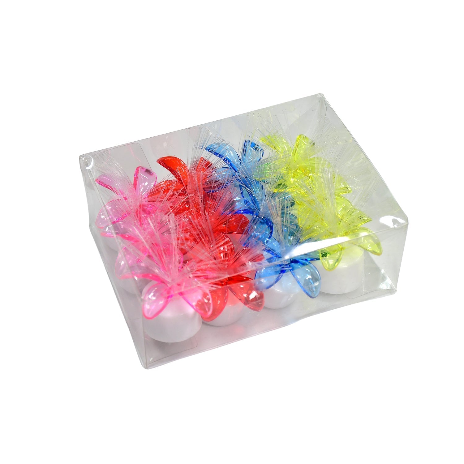 Light-up candle with fiber optic light for centerpieces. Light-up candle with fiber optic light for centerpieces.